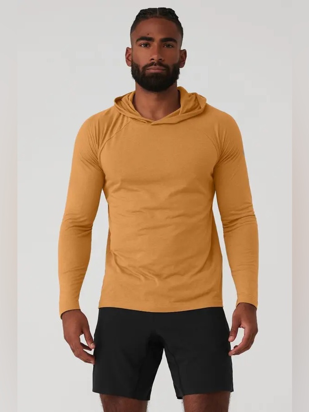 Alo Yoga Core Hooded Runner in Toffee Size Medium